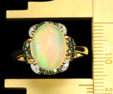 Empress - Spectacular Ethiopian Opal and Diamond Ring
