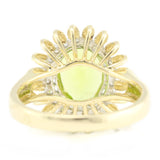Utopia - Peridot & Diamond Sunflower Ring