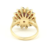 Claret - Vintage Garnet Cluster Ring