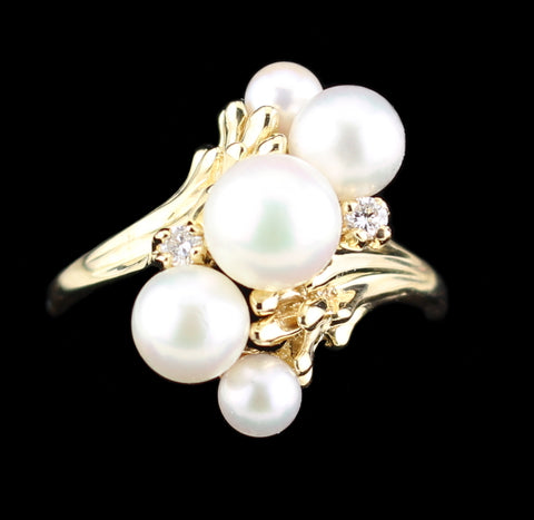 Holiday - Pearl and Diamond Ring